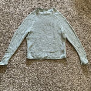 Sonoma Women's Mint Green Crew Neck Sweater